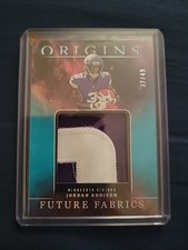 2023 Panini Origins - Future Fabrics Jordan Addison #FF-JA Turquoise /49