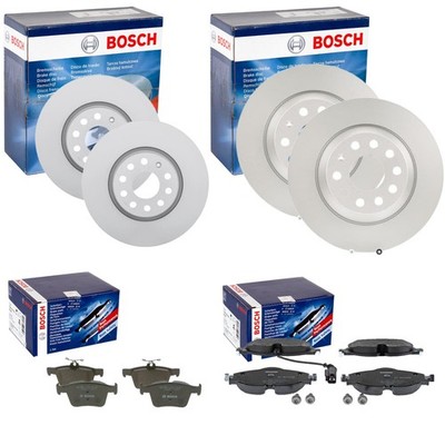 BOSCH BREMSSCHEIBEN + BELÄGE VORNE + HINTEN passend für SEAT TARRACO
