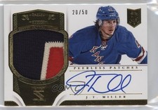 2013-14 Panini Dominion Peerless 20/50 JT Miller #PP-JM Patch Auto 1fb7