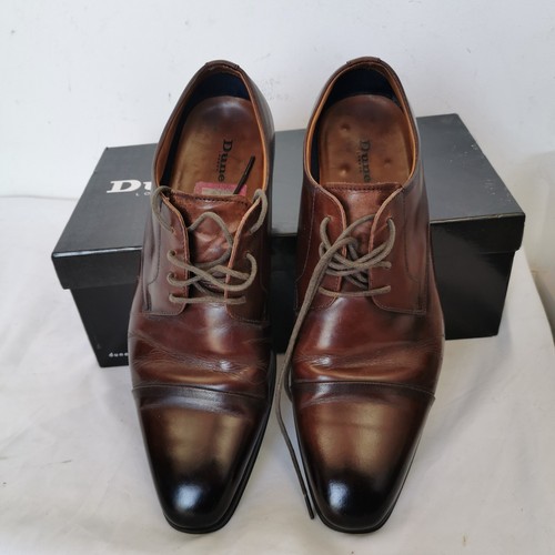 Dune London Leather Shoes - Men's Brogues Shoes Dress Formal Brown - Size 7 - Picture 3 of 6