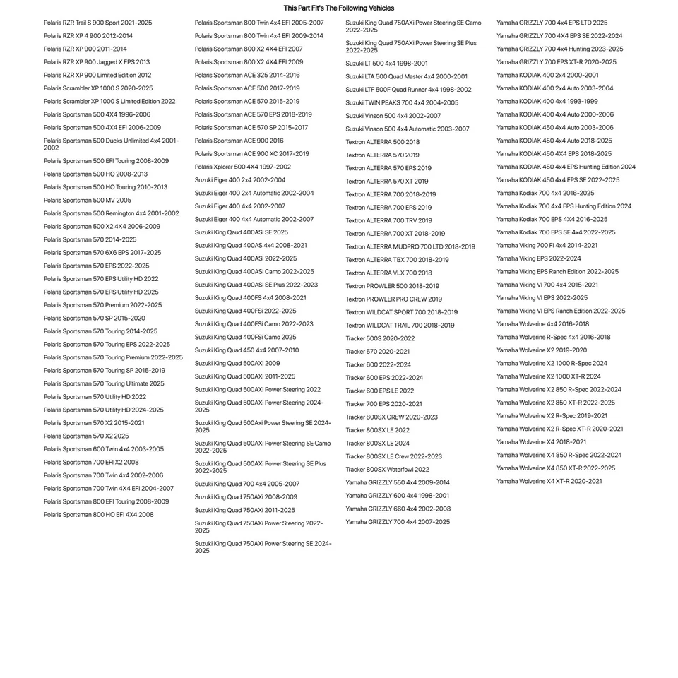 (2 Pack) Tusk Megabite® Radial Tire 27x11-12 For YAMAHA KODIAK 400 2x4 2000-2001 - Image 4 of 4