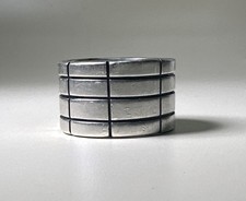 Vintage 925 Sterling Silver Wide Ring