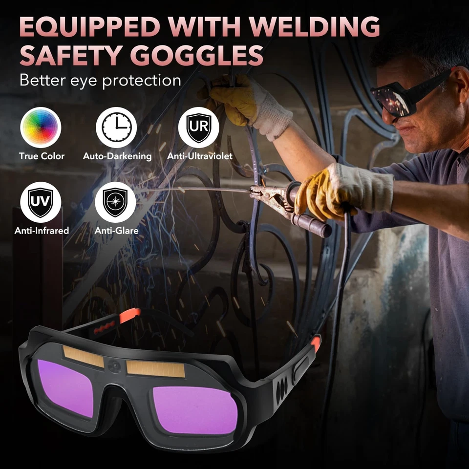 YesRight 200A 焊接机,110V 迷你弧形焊棒带 20 杆和护目镜 — 第 4/4 张图片