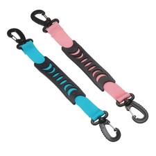 Roller Skate Lifter, Skate Leash with Carrying Handle 2 Pack 13 in Sky Blue/Pink