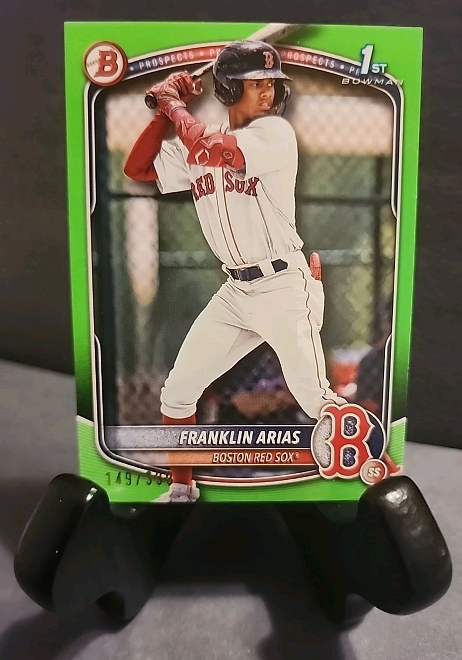 2025 Bowman - Prospects Franklin Arias #BP-67 Neon Green /399 (RC)