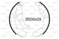 Bremsbackensatz Valeo 564102 FüR Opel Suzuki Agila H00 F68 12V 16V Twinport Cdti