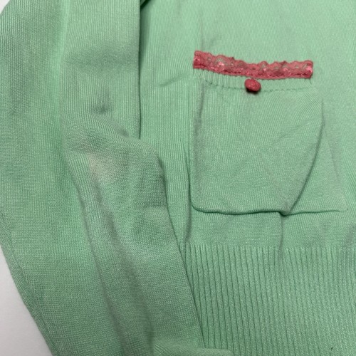 Voodoo Vixen Cardigan Women’s XXL Mint Green Pink Rose Buttons (see notes) - Picture 2 of 6