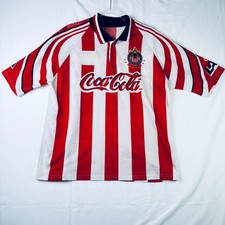 Vintage 1999 Chivas Guadalajara Soccer Jersey Atletica Coca Cola Sol Beer Liga M