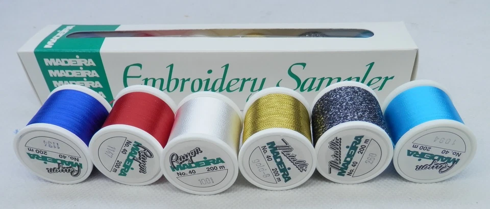 Madeira Embroidery Thread Sampler Six Pack #9006D x2 - includes Gold & Metallic - Image 2 of 3