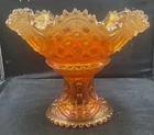 GORGEOUS VINTAGE CARNIVAL SIGNED NORTHWOOD MEMPHIS TWO PIECE FRUIT BOWL