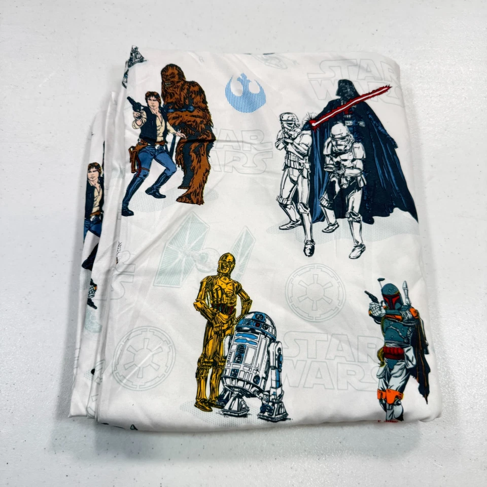 star wars twin flat sheet star wars polyester white mandalorian r2d2 - Image 2 of 4