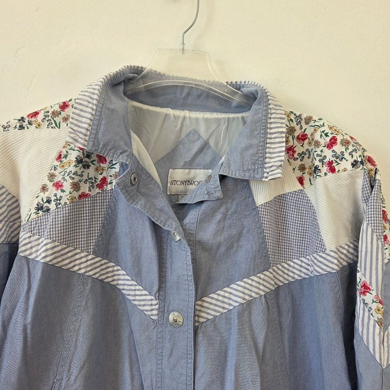 Vintage Stonybrook Patchwork Jacket Windbreaker B… - image 13