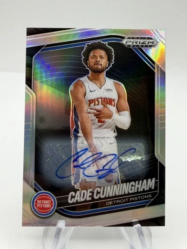 CADE CUNNINGHAM 2024-25 PRIZM BLACK AUTO SILVER #8 PISTONS