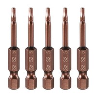 "5 StüCk SechskantschlüSsel Bohrer Bit 2,5Mm Metrisch 2\" LäNge S2 Stahl"