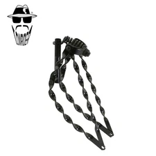 ORIGINAL LOWRIDER 20" Black Bent Spring Fork Full Flat Twisted Legs 1" Threaded.