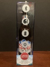 Coors Light Bluetooth Bottle Speaker Color Changing LED Lights Limited Edition
