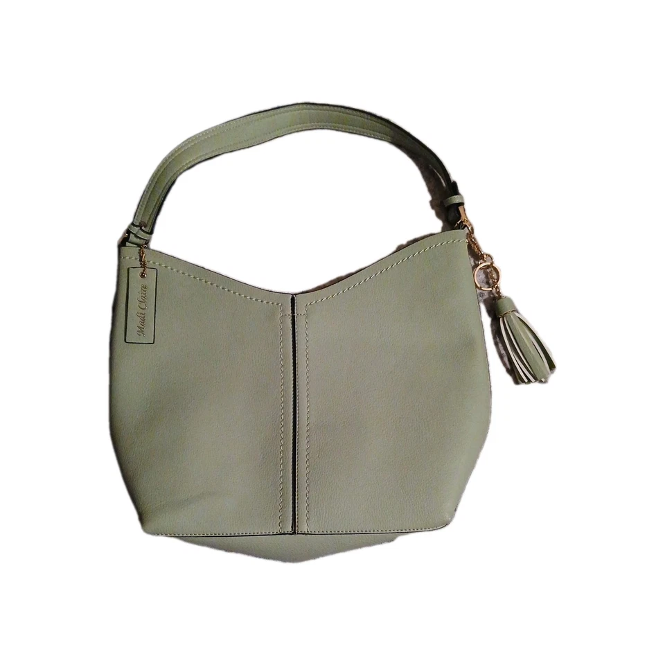 Bolso de Mano MC Madi Claire Verde Salvia Veagn Imitación Cuero Hobo Bolso de Hombro Foto 2 de 4