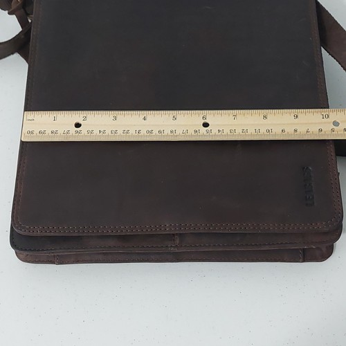 Leabags Echtleder braun Messenger Bag Aktentasche Schultertasche 12"×10" - Bild 13 von 16