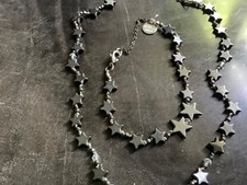 Jewlery set, French design, necklace, bracelet, earrings, Swarovski, hematites