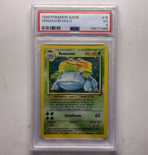Venusaur graded PSA 5 for sale on eBay