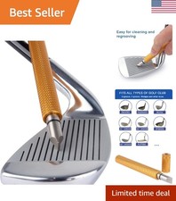 Golf Club Groove Sharpener, Re-Grooving Tool and Cleaner for Wedges  Irons -...