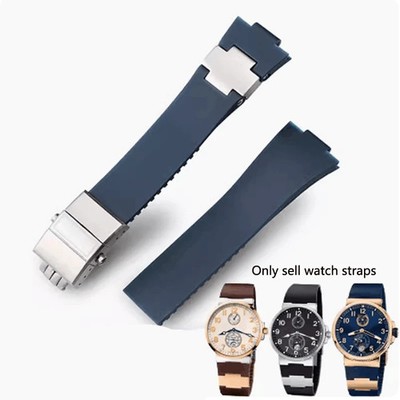 Waterproof Silicone Strap for Ulysse Nardin Marine 1183 Men Women