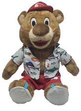 Haven Holidays Bradley Bear 13" plush soft cuddly teddy toy in fish t-shirt & sh