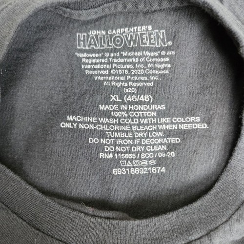 John Carpenter's Halloween Movie Black Short Sleeve T-Shirt Men's Size XL(46/48) - Picture 5 of 5