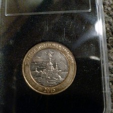 £2 2015 Full Flag Error First World War 1914-1918 Collectible 2 Pound Coin
