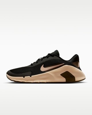 Men s Nike Flex Training Shoes- Black/Light Khaki/Dark Hazel