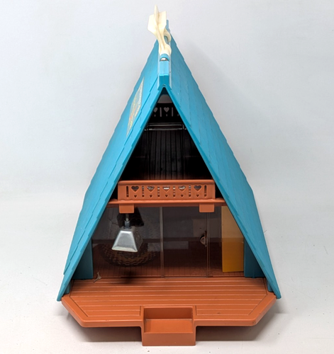 VTG 1974 Fisher Price Little People Play Family A Frame House #990 Playset Toy - Picture 3 of 15