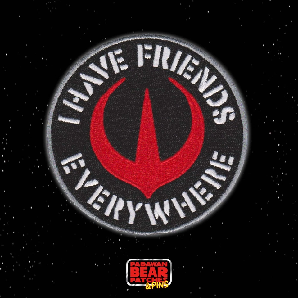 STAR WARS ANDOR "I Have Friends Everywhere" embroidered patch / vinyl stickers - Image 2 of 4