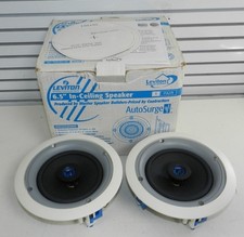 2 Leviton SGC65 2-Way 6.5" In-Ceiling Speakers White - No Grilles