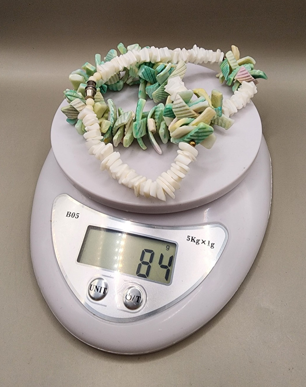 Vintage Chunky Shell Chip Statement Necklace - Se… - image 8