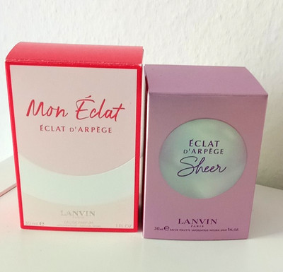2-tlg. LANVIN Mon Eclat & Sheer Damen Parfum EDP 30ml beide fast voll!