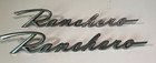1960 65 FORD RANCHERO SCRIPT EMBLEMS PAIR SCRIPT NAMEPLATE 10.5