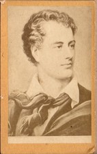 CDV ENGLISH ROMANTIC POET LORD BYRON VICTORIAN AUTHOR