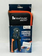 NEWHOUSE ELECTRIC Ferrule Crimping Tool Kit w/ 1,200 Electrical Wire Connectors