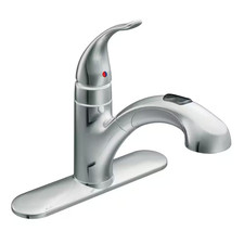 Moen Integra 1 Handle Pull-Out Sprayer Kitchen Faucet Power Clean Chrome 67315C
