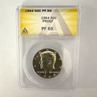 1964 Kennedy Half Dollar 50C Proof PF65 ANACS Slabbed Silver KM#202