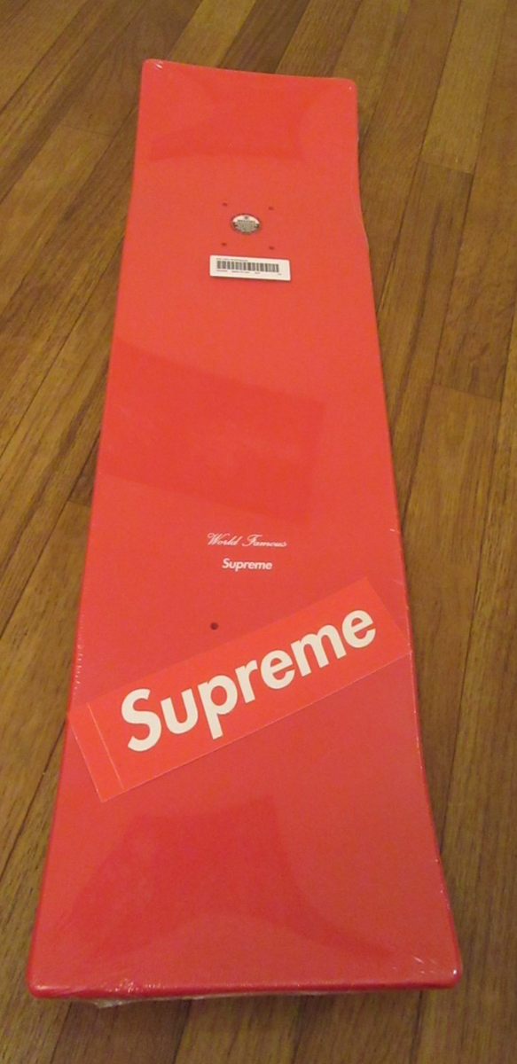 Supreme Uncut Box Logo Skateboard Deck Red SS22 Supreme New York