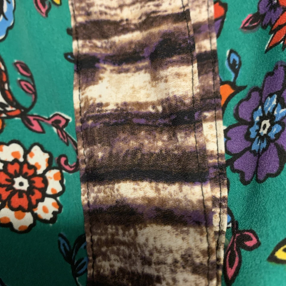 Vintage Duro Olowu Women's Size S Blouse Button Up Top Or Shrug For JCP - Image 4 of 4