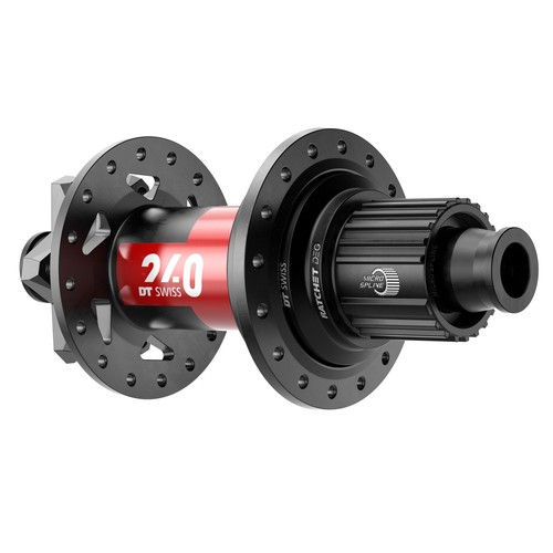 Moyeu Arrière DT Swiss 240 DEG – 12x148 Mm, 6 Boulons, Micro Spline, Argent, 32 Trous