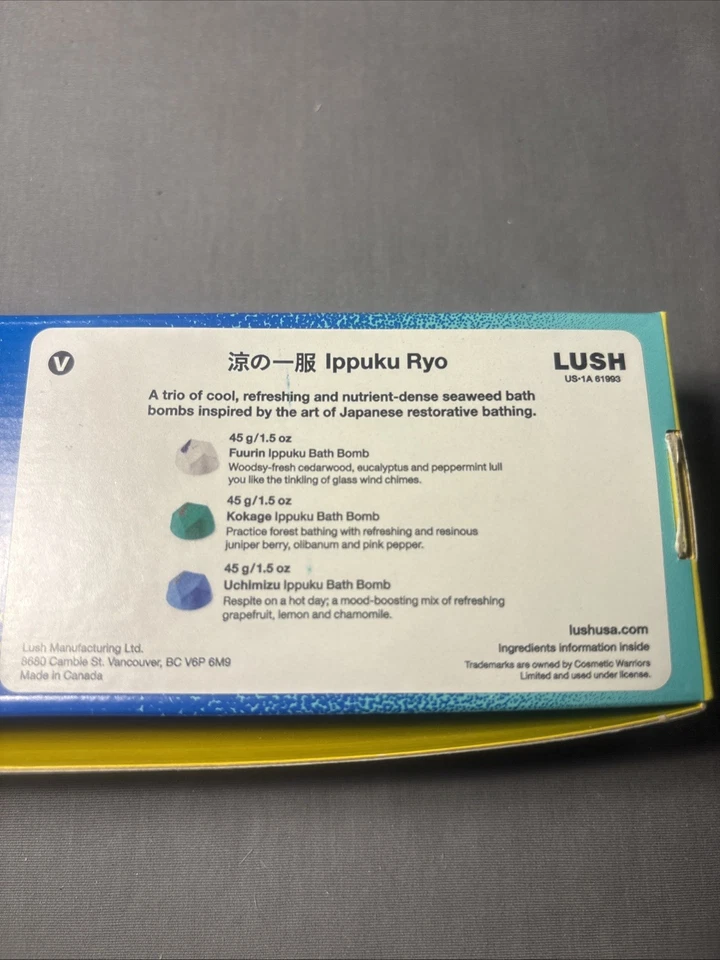 *EXUBERANTE "Ippuku Dan" Japón Limitado 3 Piezas Set de Regalo Bomba de Baño de Japón Foto 4 de 4
