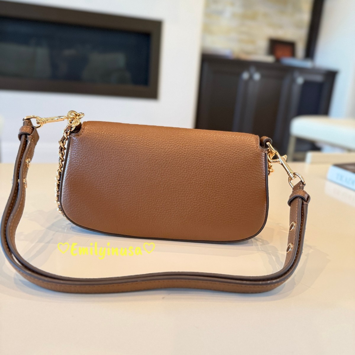Tory Burch Britten Convertible Crossbody Bag 138772 Moose $525 | eBay
