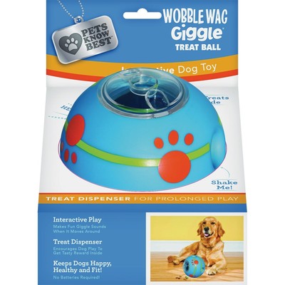 Pets Know Best 4-Pocket Wobble Wag Giggle Treat Ball WG251006 Pets Know Best
