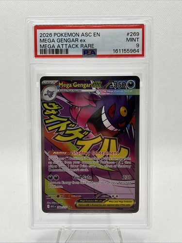Mega Gengar ex graded PSA 9 for sale on eBay