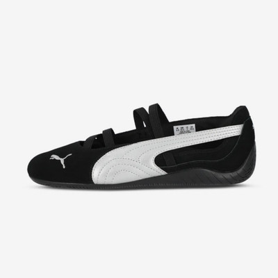 Puma Speedcat Ballet Suede Black Silver Women's Shoes 406114-01
