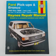 Haynes 1980-1996 Ford Pick-ups and Bronco Automotive Repair Manual #36058