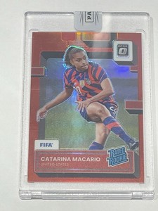 2022-23 Donruss Soccer Catarina Macario Rated Rookie Red Optic /165 Encased